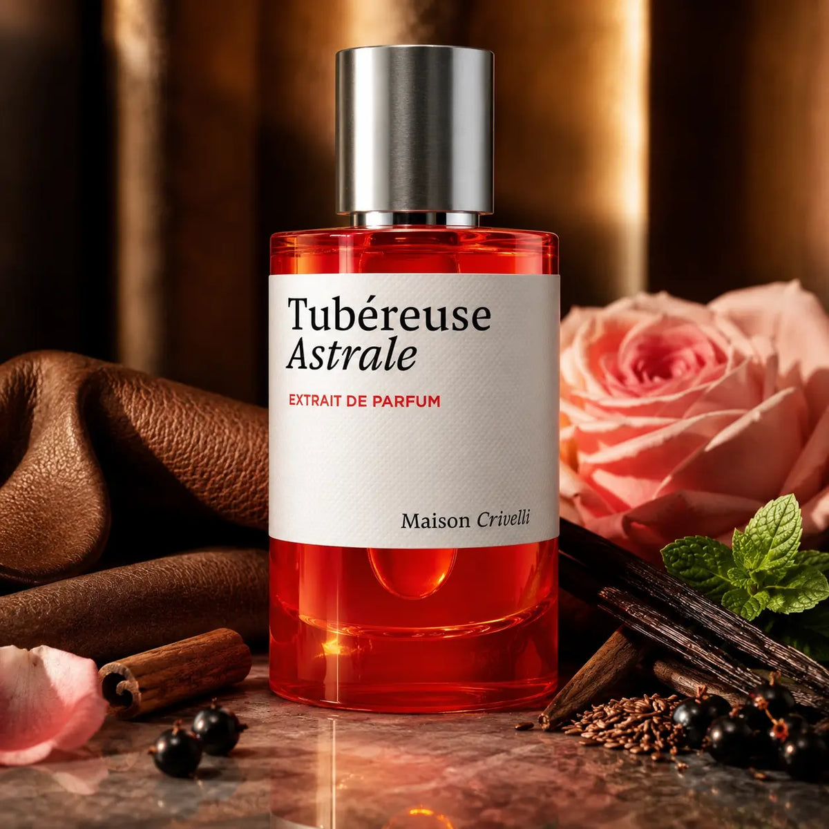 Maison Crivelli Tubéreuse Astrale Extrait de Parfum 3.4 oz – Radiant Floral Unisex Fragrance
