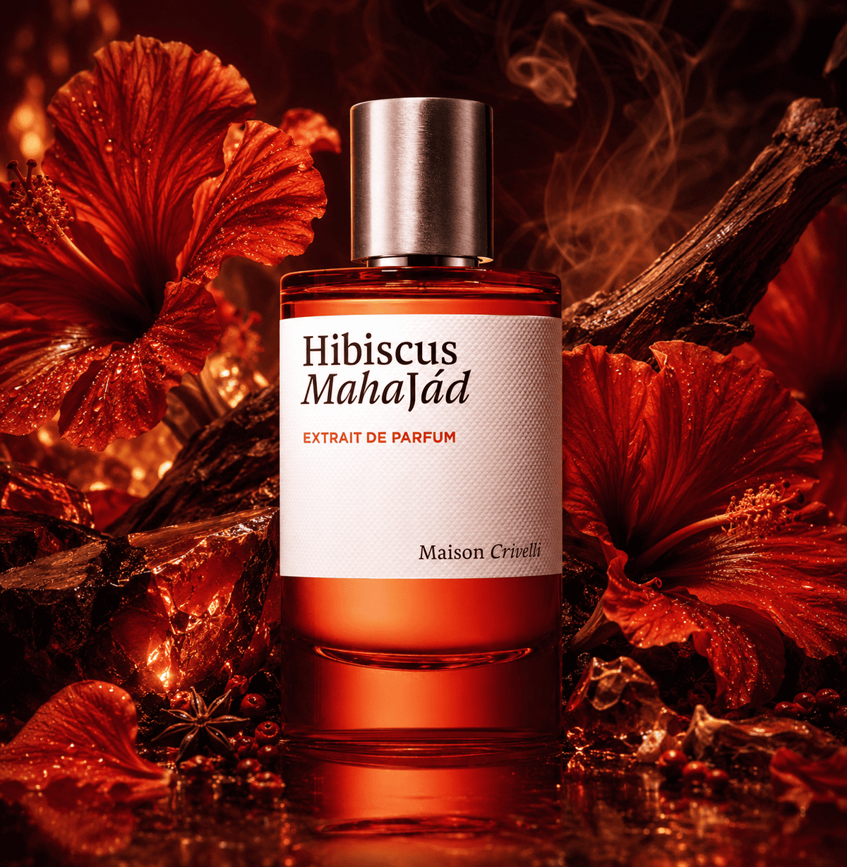 Maison Crivelli Hibiscus Mahajád Extrait de Parfum 3.4 oz – Floral Leather Unisex Fragrance