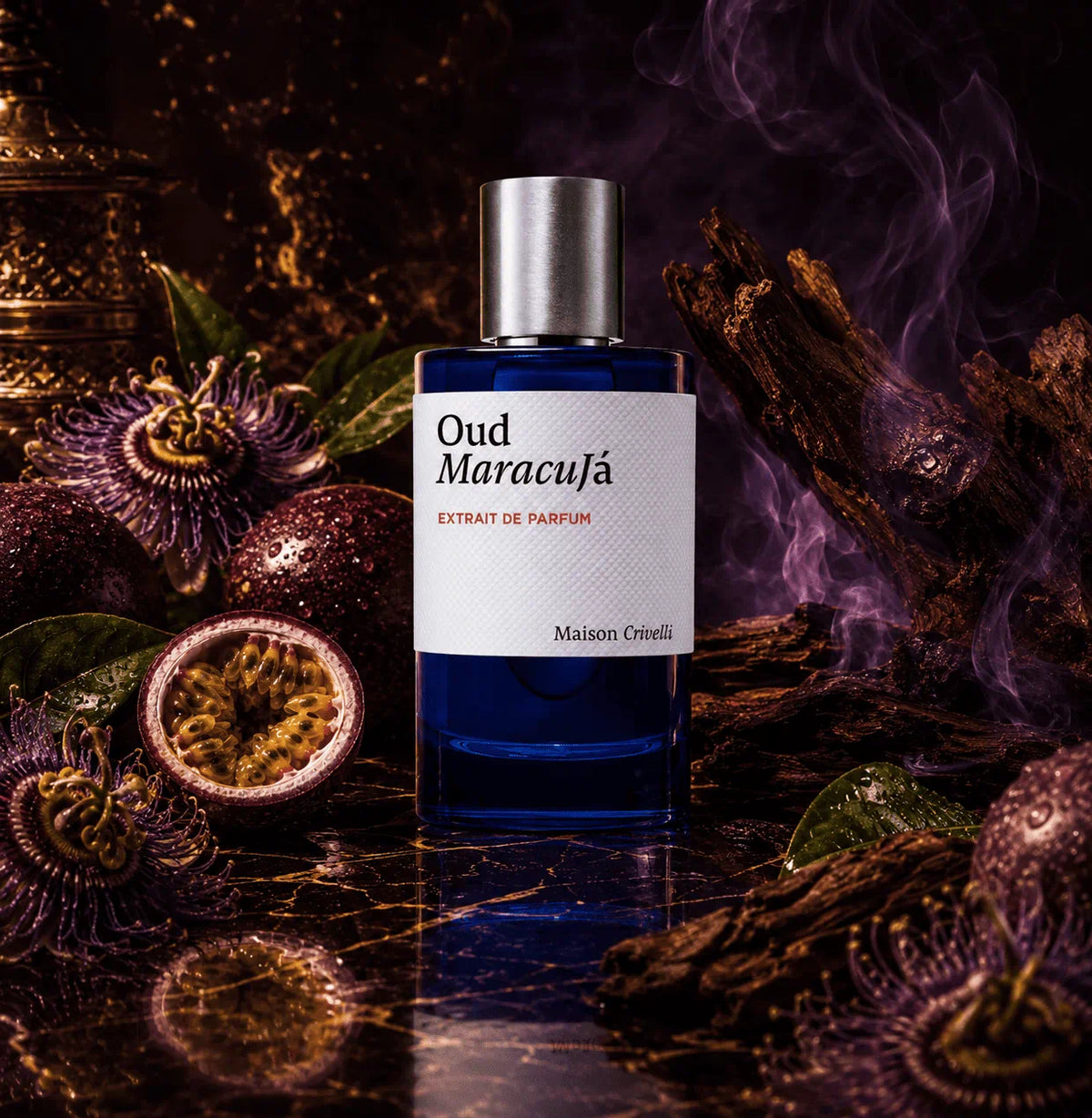 Maison Crivelli Oud Maracuja Extrait de Parfum 3.4 oz – Tropical Oud Unisex Fragrance