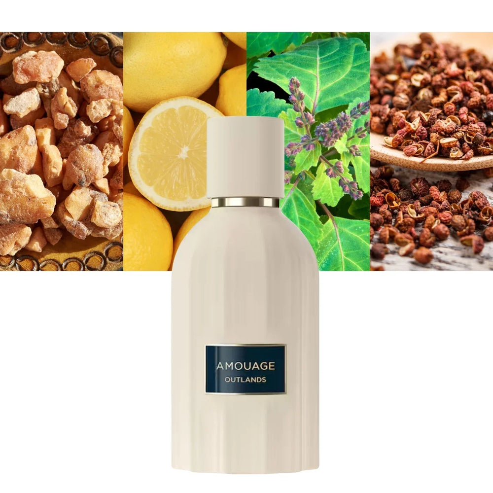 Amouage Outlands Essence de Parfum 3.4 oz – Smoky Amber Unisex Fragrance